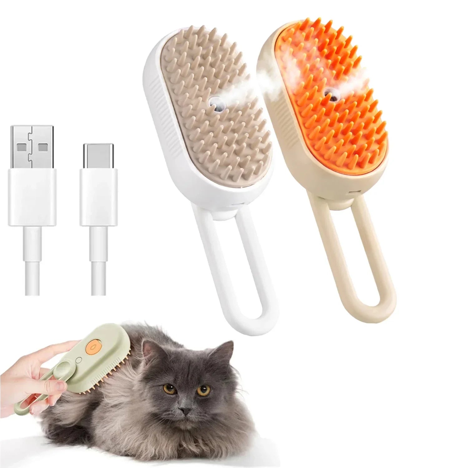 Pampered Pet Steam Grooming Brush