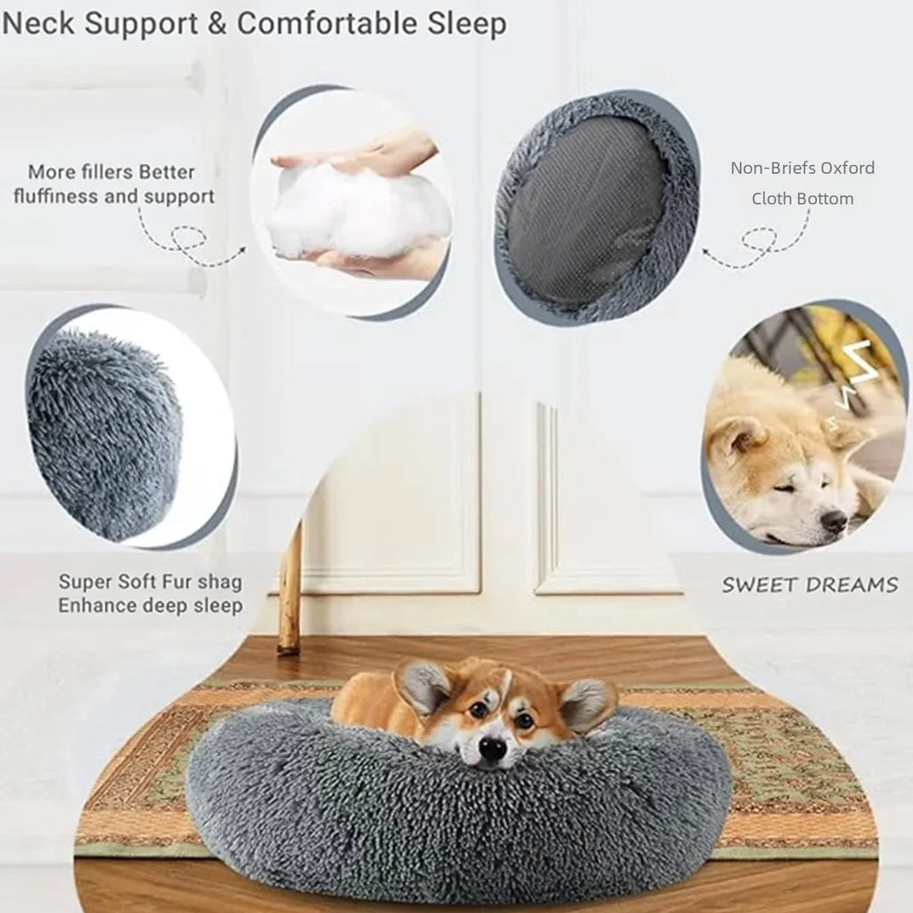 Plush Eco-Friendly Pet Sanctuary Bed