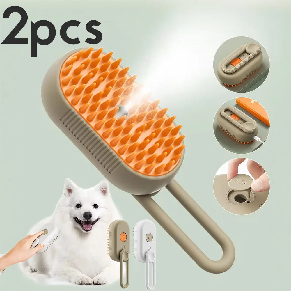Pampered Pet Steam Grooming Brush