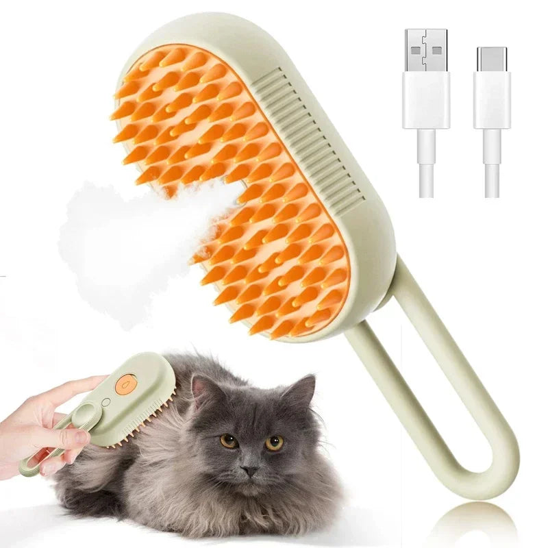 Pampered Pet Steam Grooming Brush