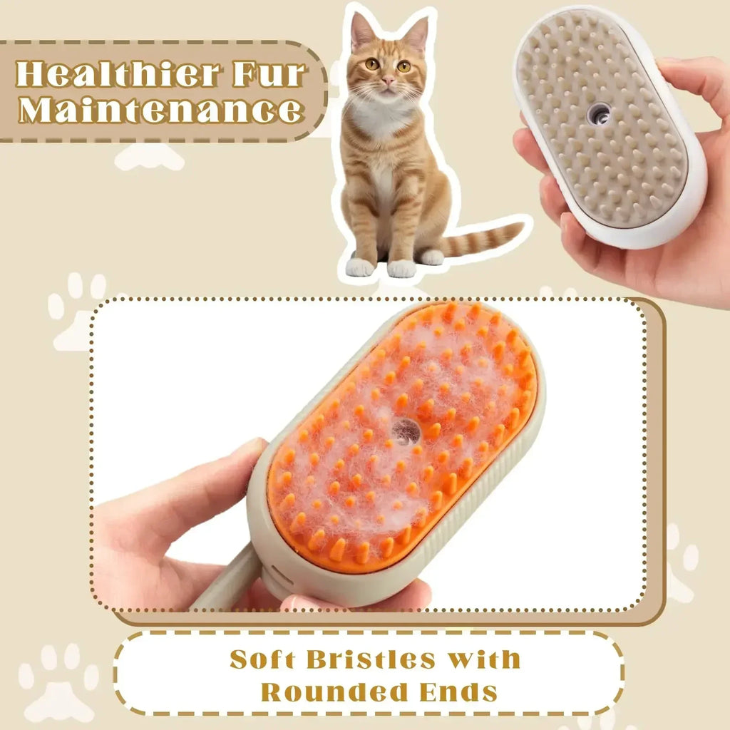 Pampered Pet Steam Grooming Brush